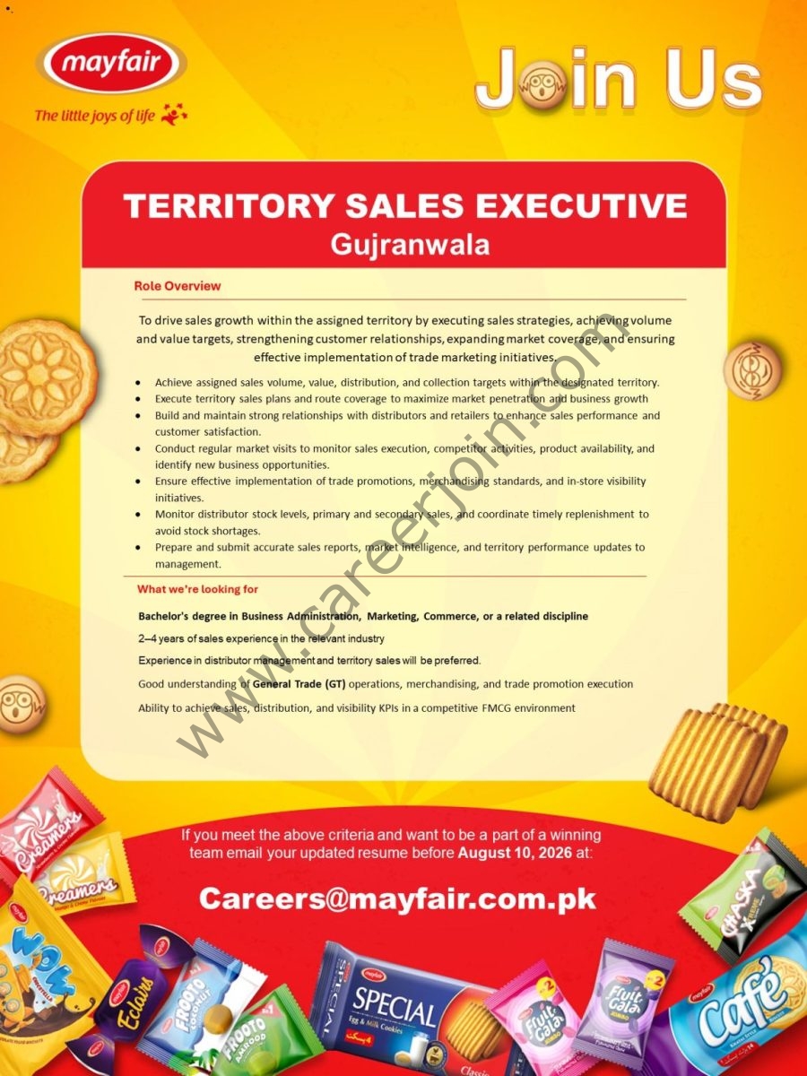 Mayfair Pakistan Jobs Territory Sales Executive 1