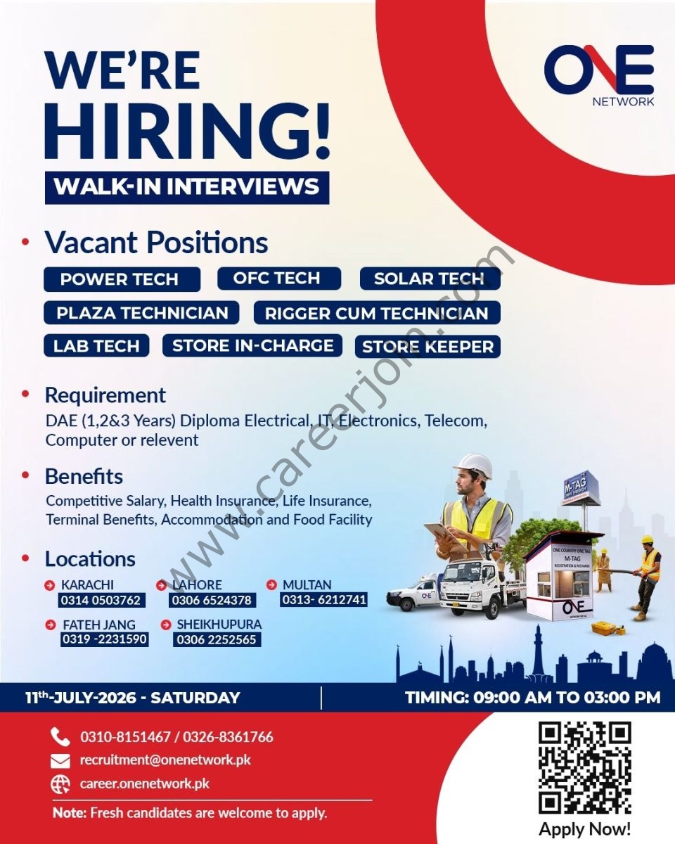 ONE Network Pvt Ltd Jobs July 2026 1