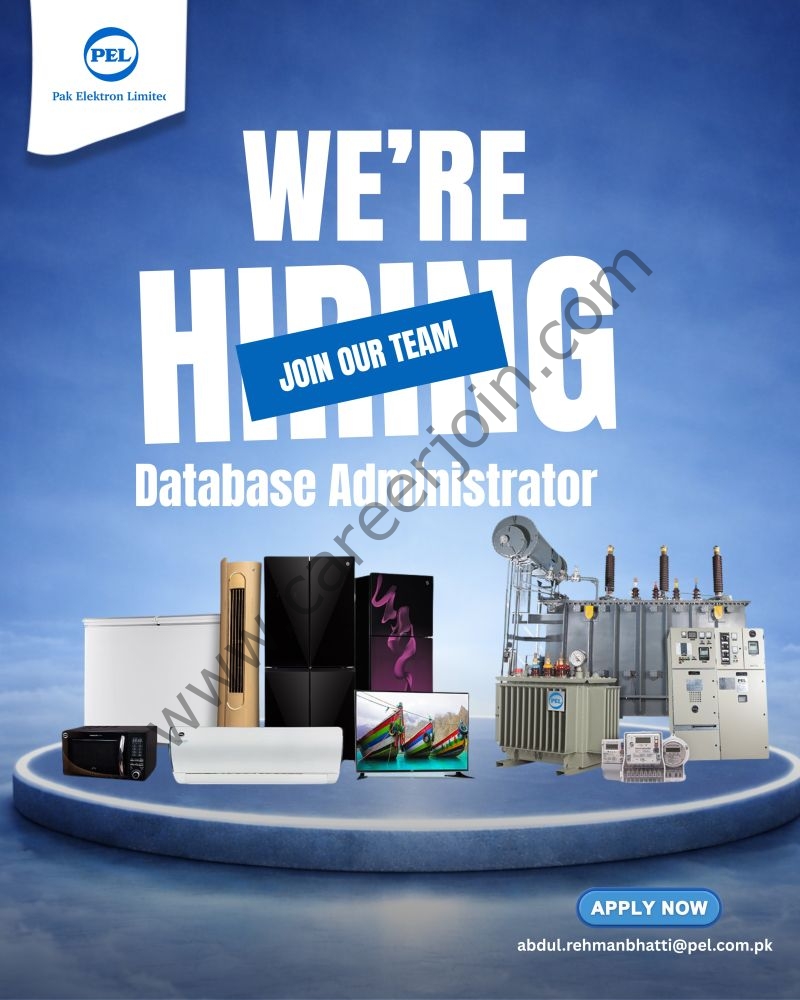 Pak Elektron Limited PEL Jobs Database Administrator 1