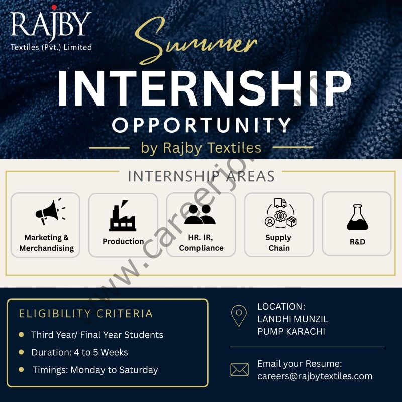 Rajby Textiles Summer Internship Program 2026 1