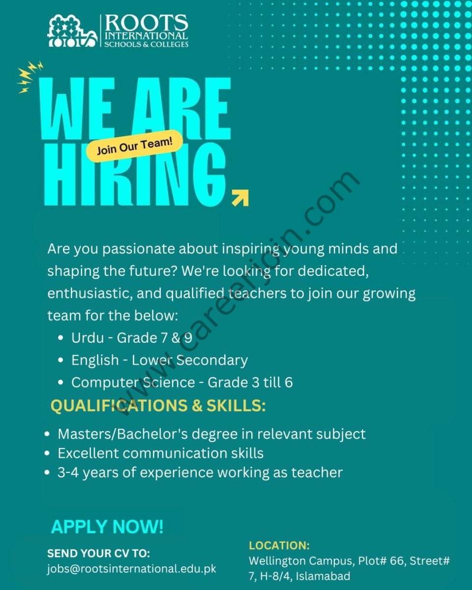 ROOTS International Schools & Colleges Jobs Teachers 1