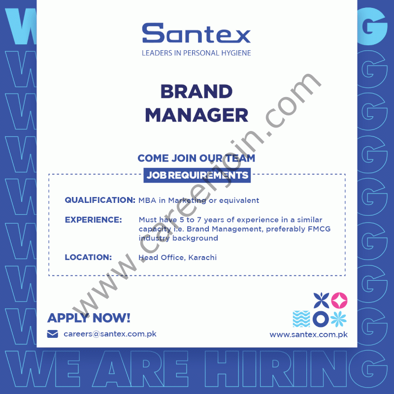 Santex Pvt Ltd Jobs Brand Manager 1
