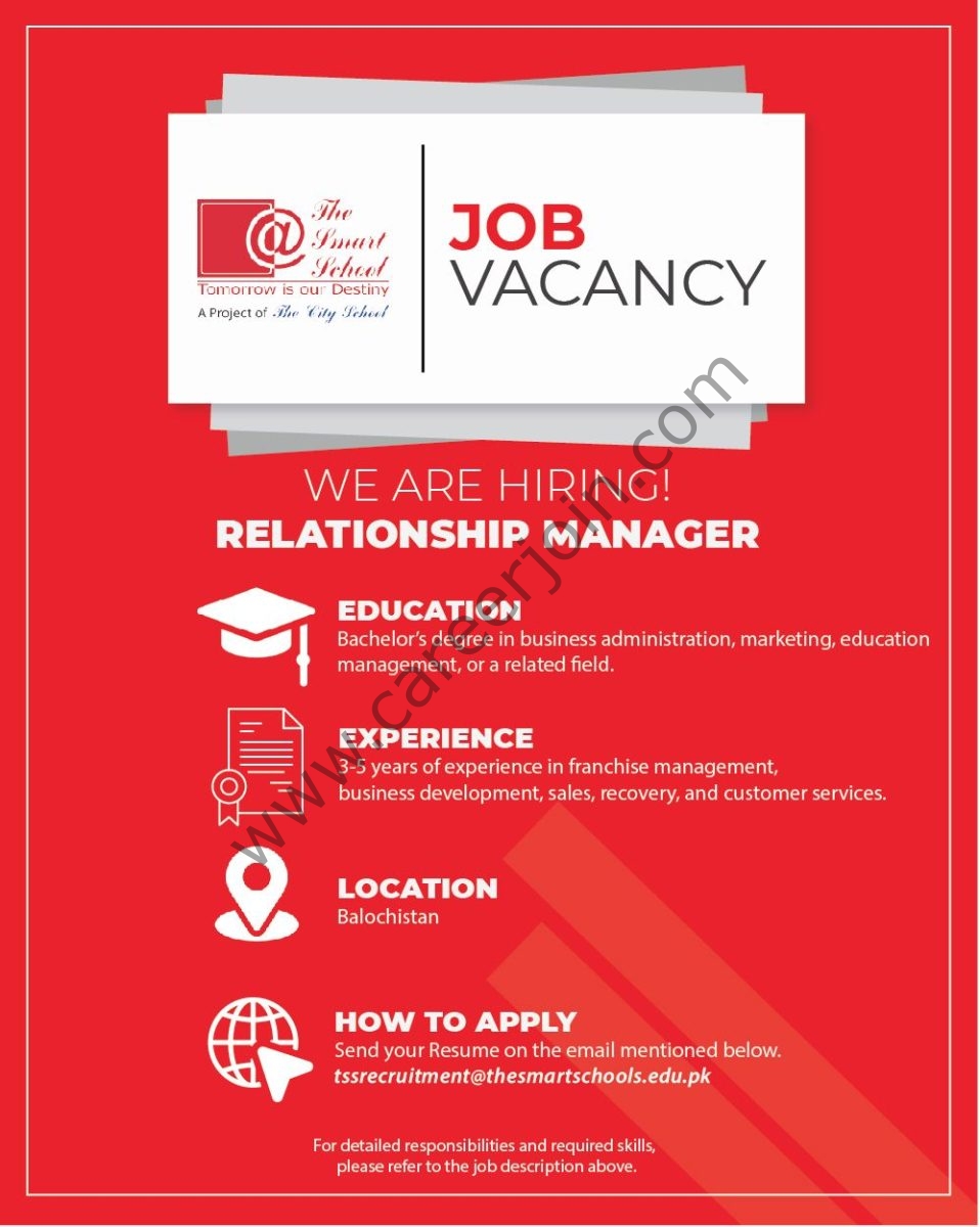 The Smart School Jobs Relationship Manager 1