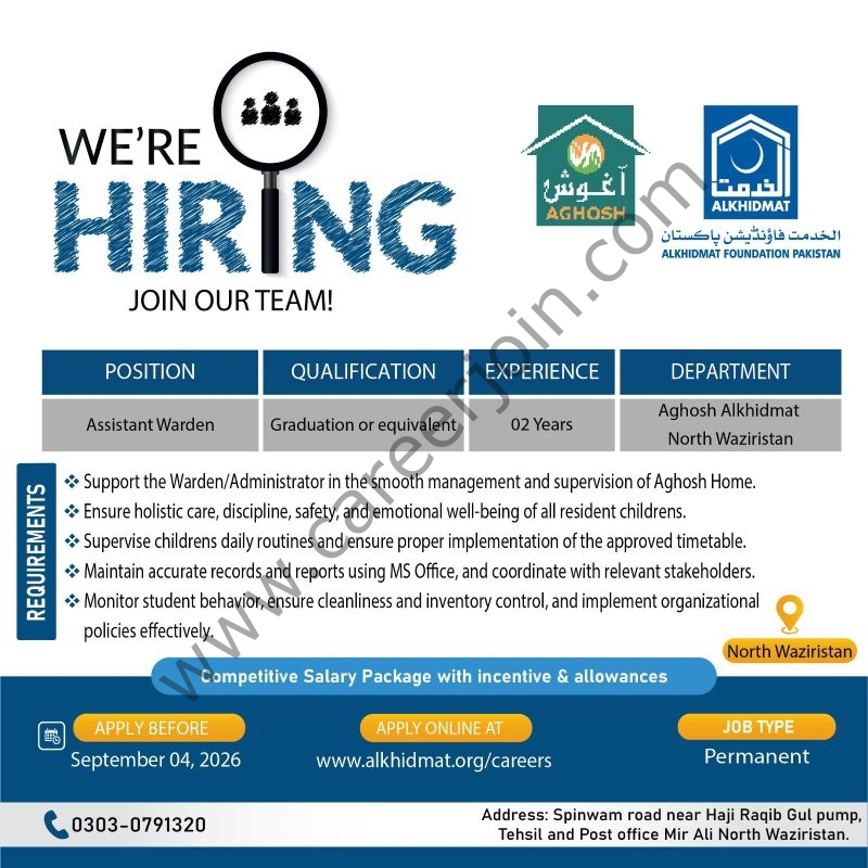 Alkhidmat Foundation Pakistan Jobs 28 August 2026 02 1