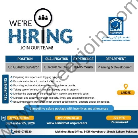 Alkhidmat Foundation Pakistan Jobs 28 August 2026 04 1