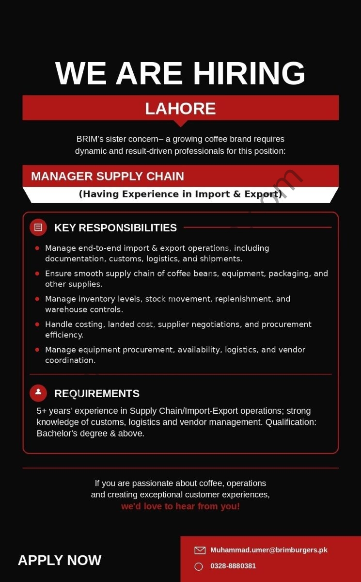 BRIM Burgers Jobs August 2026 1