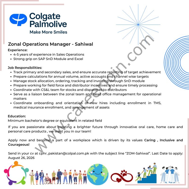 Colgate Pamolive Pakistan Jobs August 2026 1