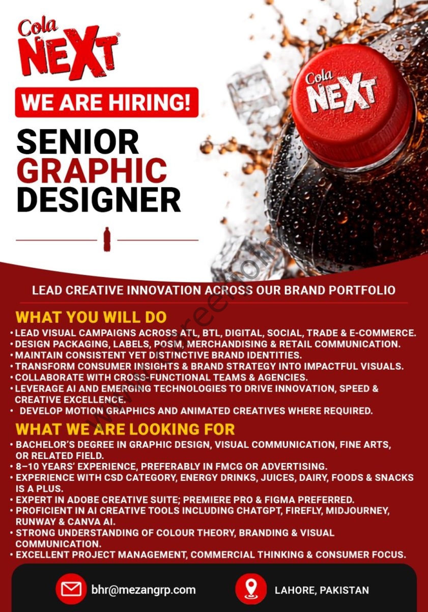 Cola Next Jobs Senior Graphic Designer  1