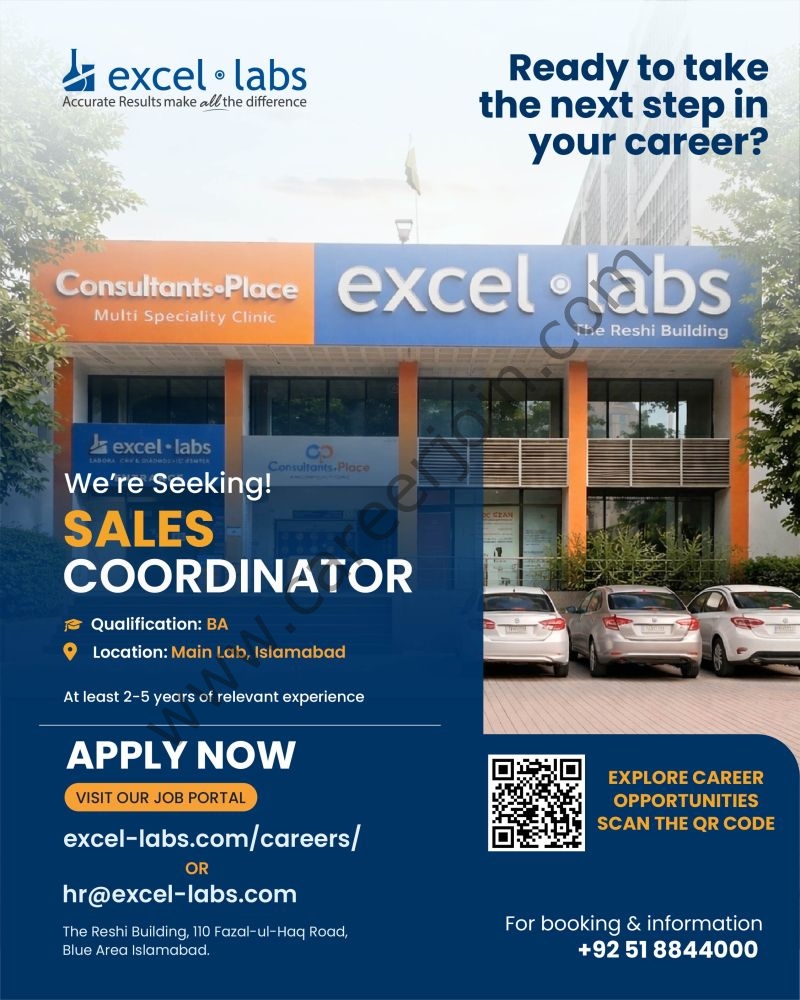 Excel Labs Pvt Ltd Jobs Sales Coordinator 1