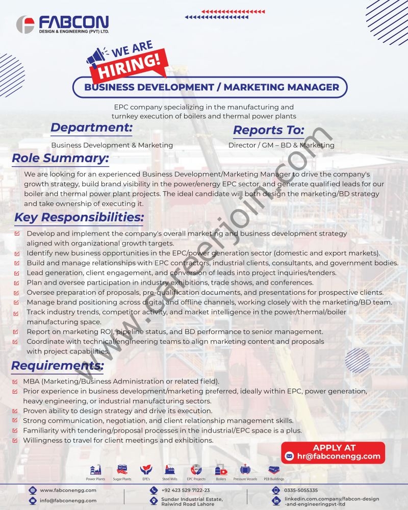 Fabcon Design & Engineering Pvt Ltd Jobs August 2026 2