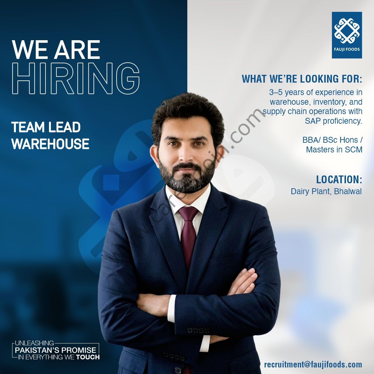 Fauji Foods Limited Jobs Team Lead Warehouse 1