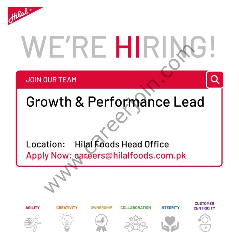Hilal Foods Pvt Ltd Jobs Growth & Performance Lead E-Commerce 1