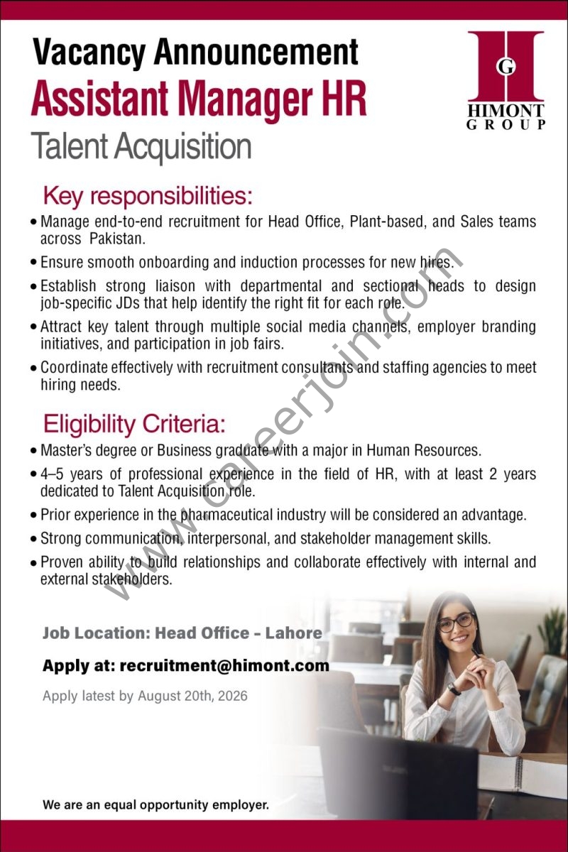 Himont Group Jobs Assistant Manager HR 1