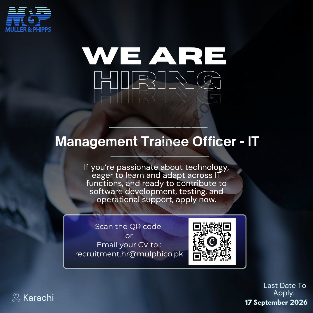 Muller & Phipps Pakistan Pvt Ltd Jobs Management Trainee Officer IT 1