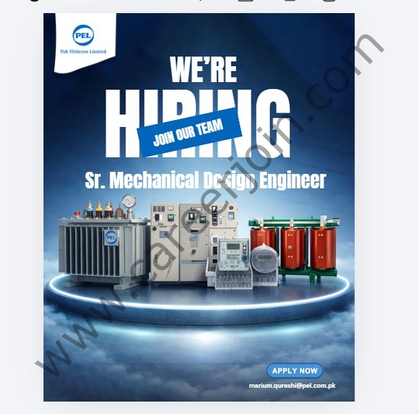 Pak Elektron Limited PEL Jobs Sr Mechanical Design Engineer 1