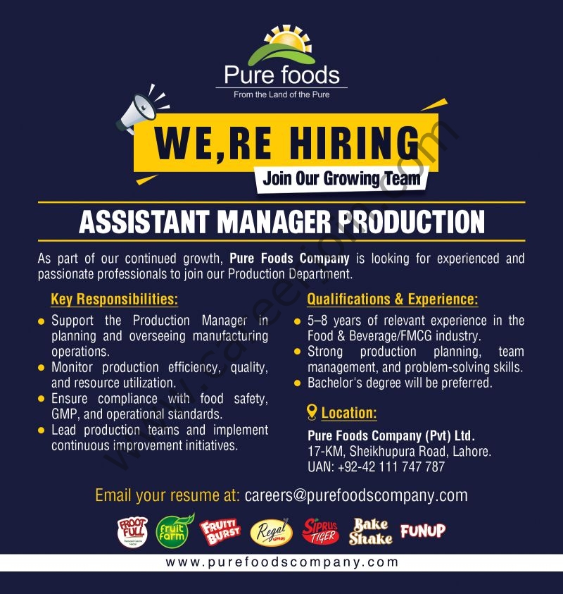 Pure Food Company Jobs August 2026 1