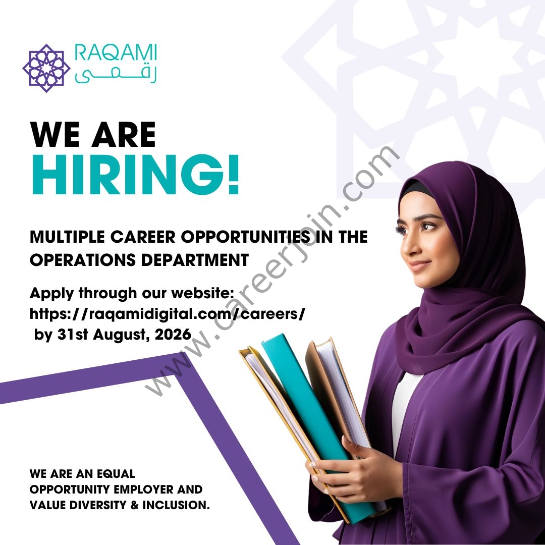 Raqami Islamic Bank Jobs August 2026 1