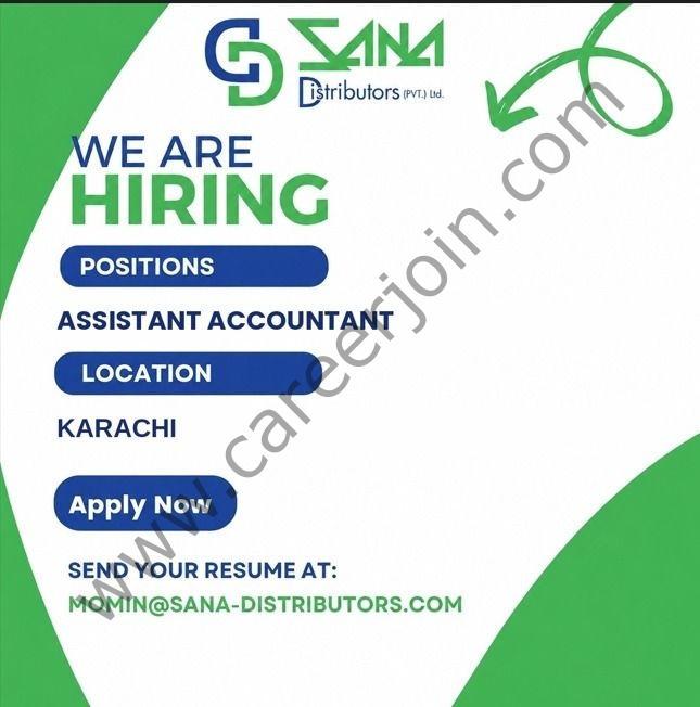 Sana Distributors Pvt Ltd Jobs Assistant Accountant 1