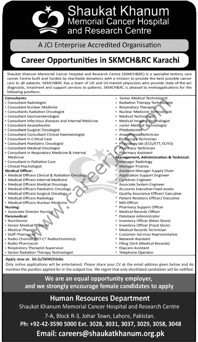 Shaukat Khanum Hospital Jobs 02 August 2026 Dawn 1