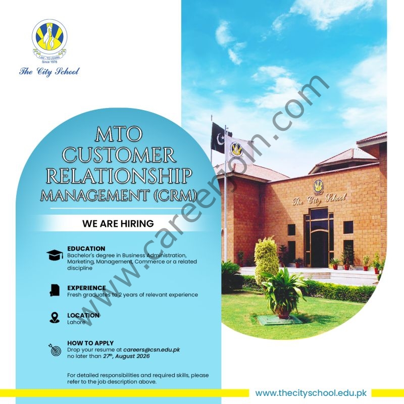 The City School Jobs 21 August 2026 01 1