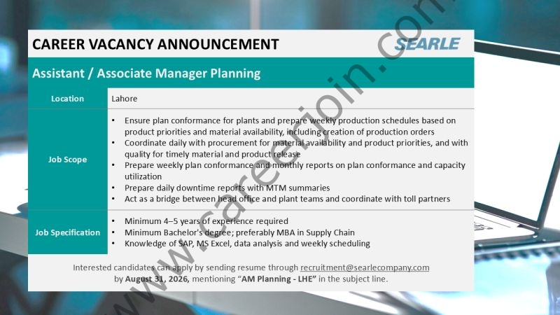 The SEARLE Company Jobs August 2026 1
