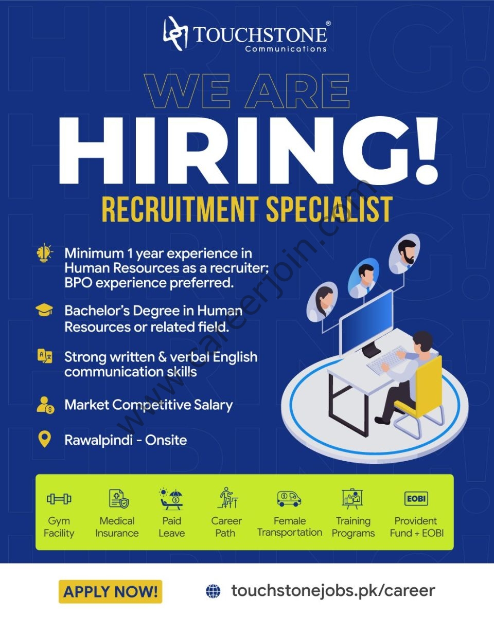Touchstone Communications Jobs Recruitment Specialist 1