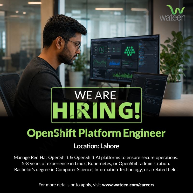 Wateen Telecom Limited Jobs OpenShift Platform Engineer 1