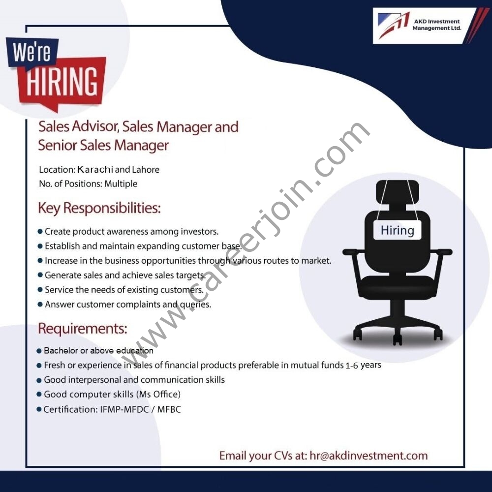 AKD Investment Management Limited Jobs October 2026 2