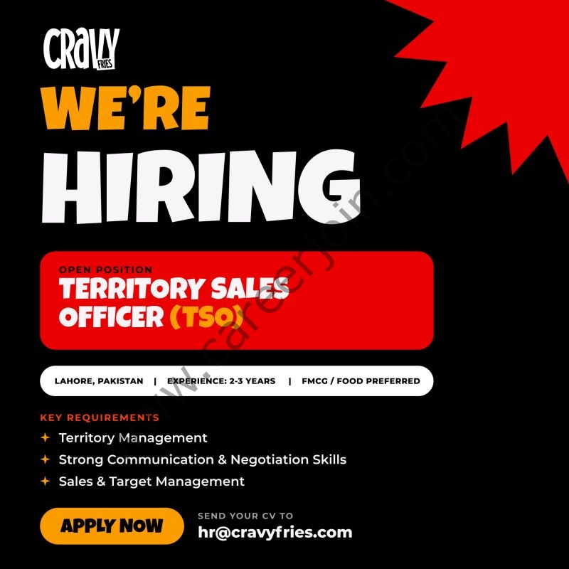 Cravy Fries Jobs Territory Sales Officer (TSO) 1