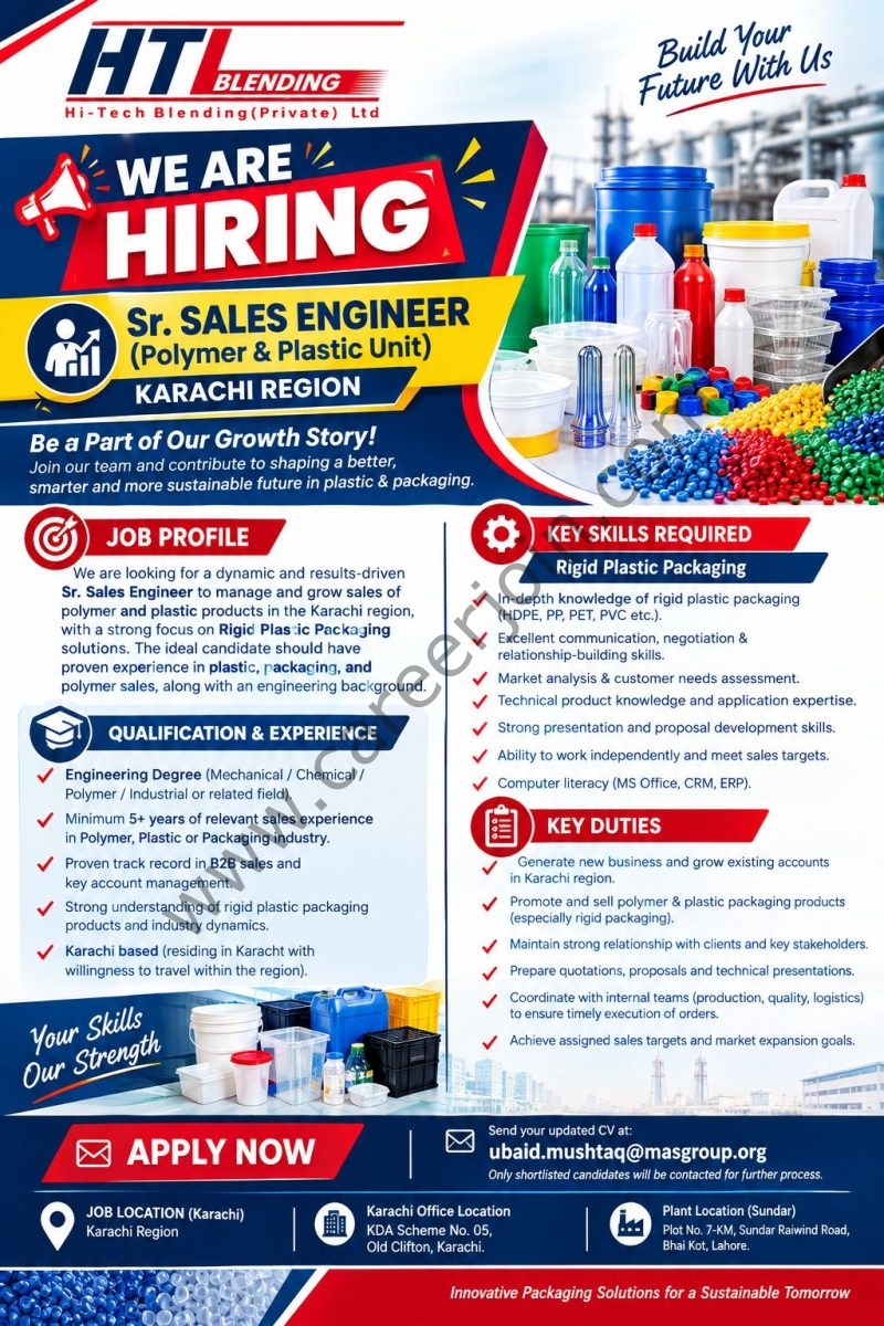 Hi-Tech Blending Pvt Ltd Jobs Sr Sales Engineer  1