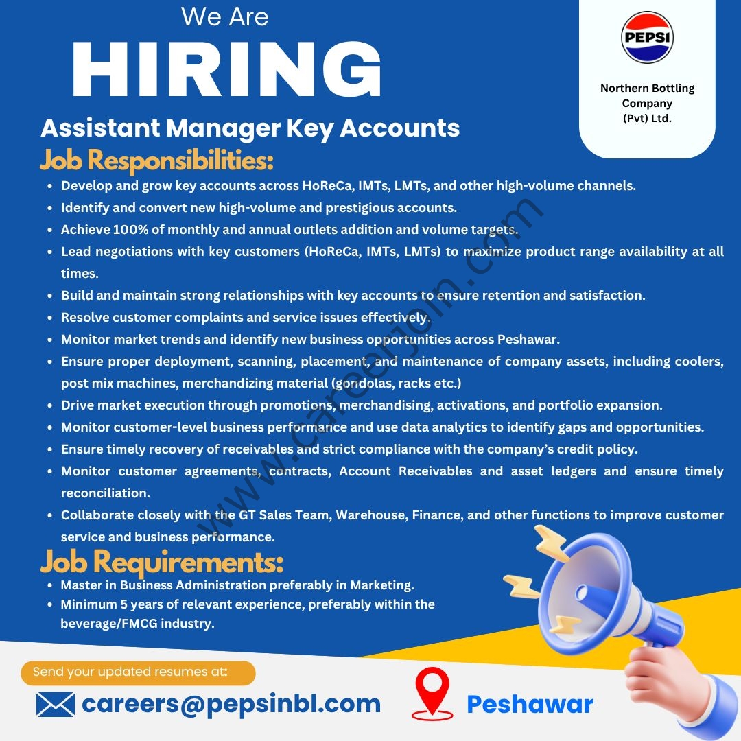 Haidri Beverages Pvt Ltd PEPSI Jobs September 2026 1