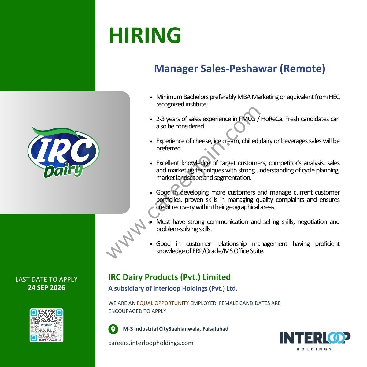 IRC Dairy Products Pvt Ltd Jobs 19 September 2026 02 1