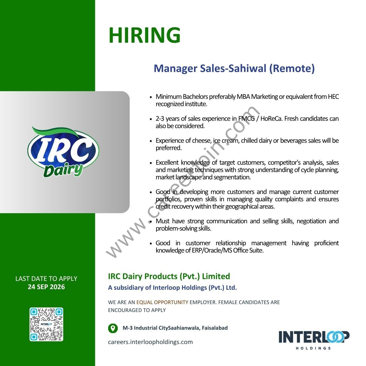 IRC Dairy Products Pvt Ltd Jobs 19 September 2026 03 1