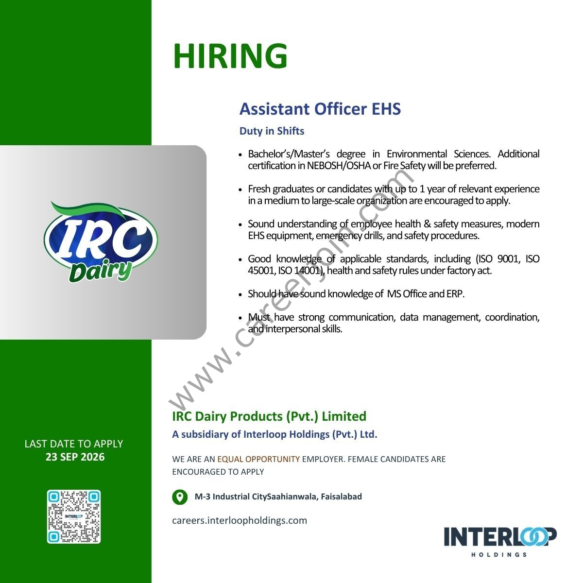 IRC Dairy Products Pvt Ltd Jobs 19 September 2026 04 1