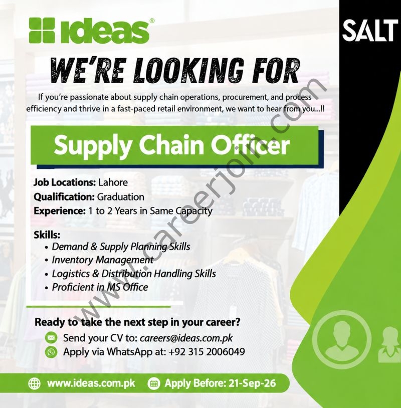 IDEAS By GulAhmed Jobs September 2026 2