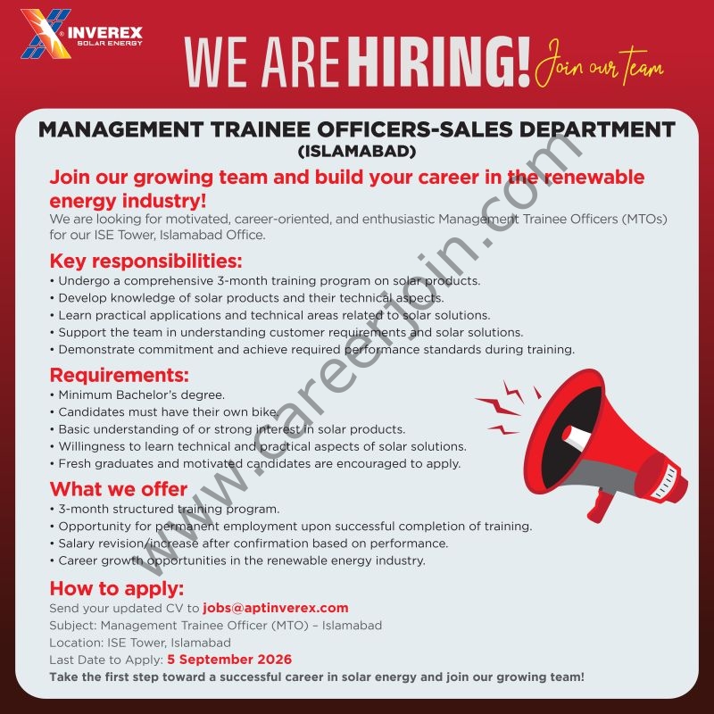 Inverex Jobs 01 September 2026 1