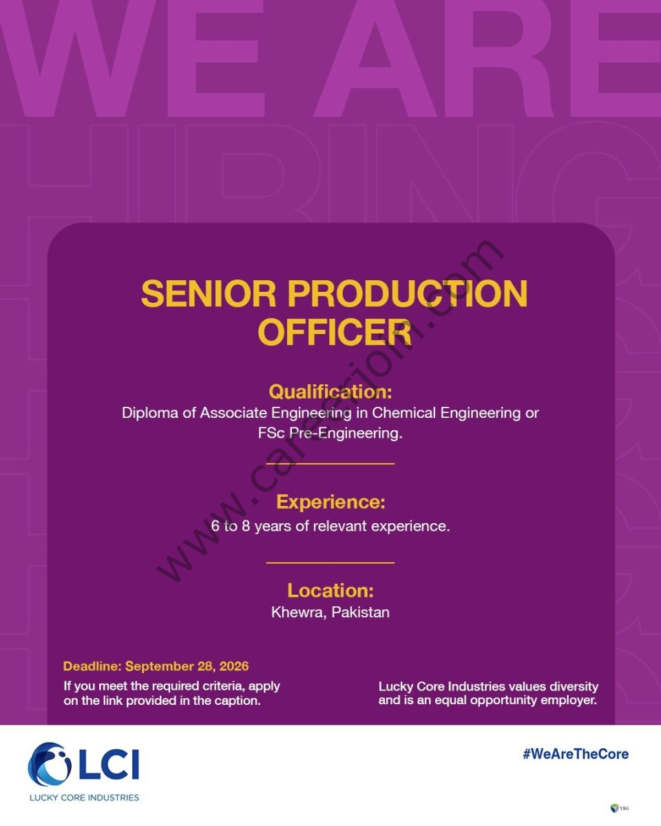 Lucky Core Industries Jobs 17 September 2026 07 1