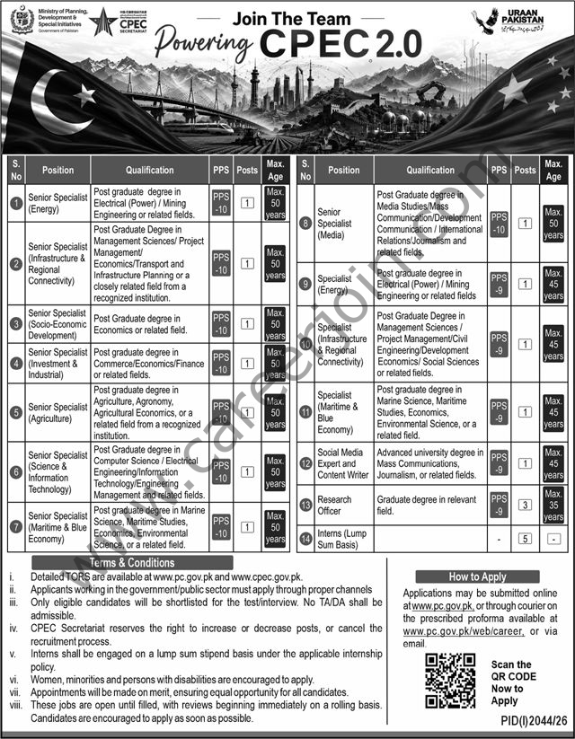 Ministry of Planning Development Special Initiatives Jobs 01 September 2026 The Nation 1