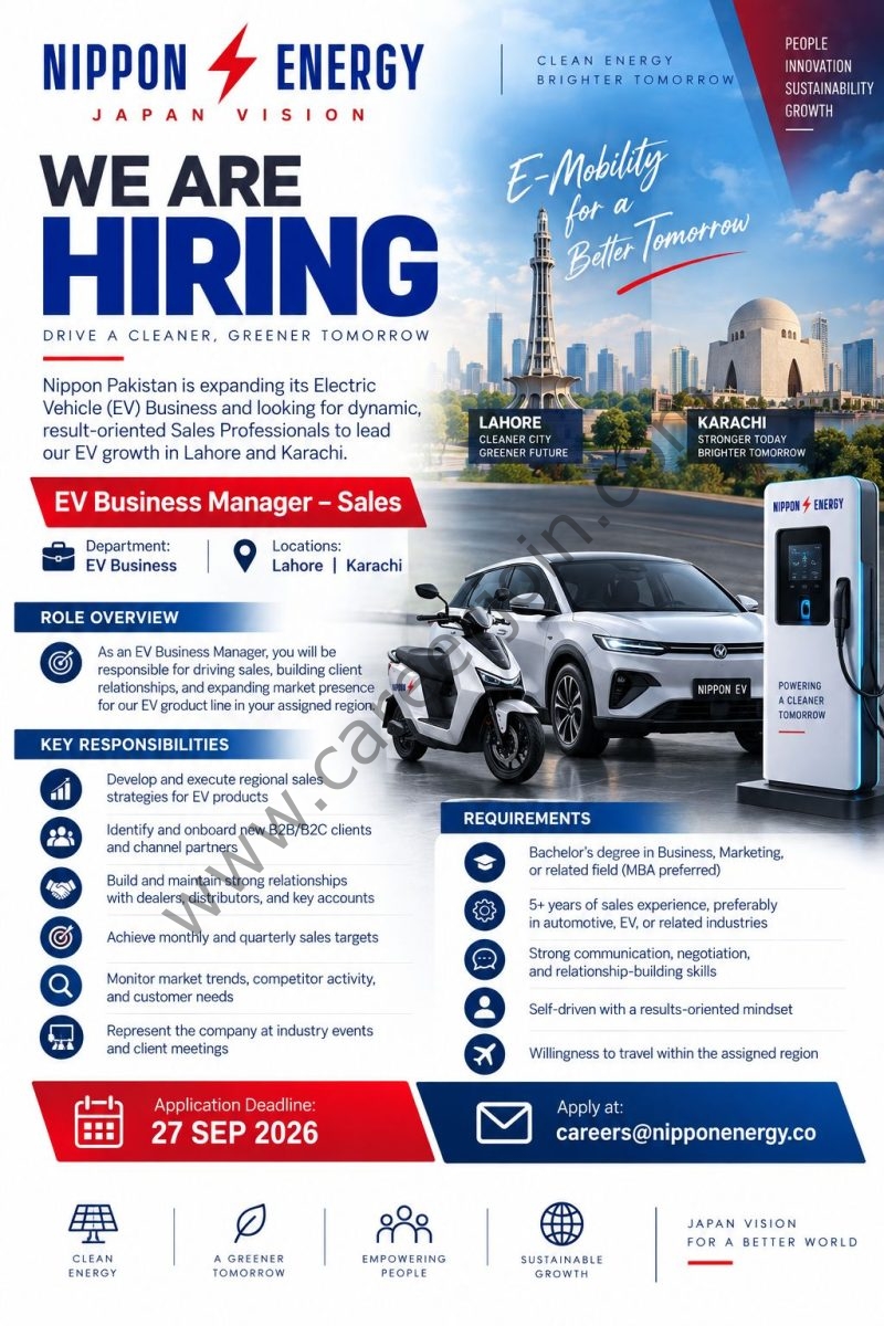 Nippon Energy Jobs September 2026 2