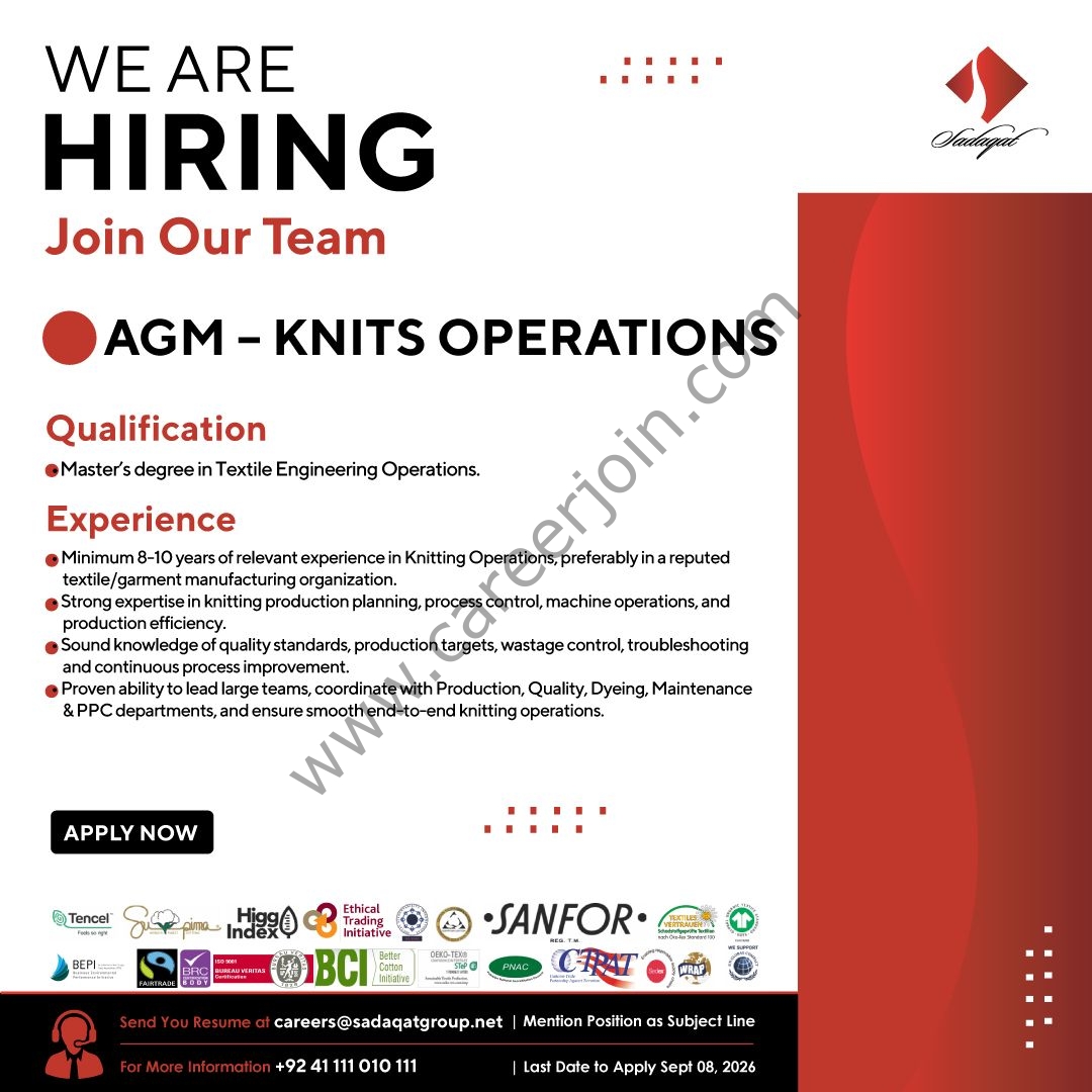 Sadaqat Limited Jobs September 2026 3
