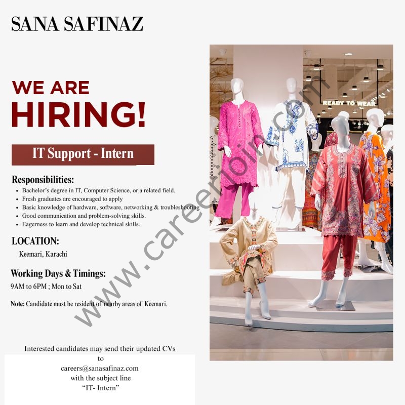 Sana Safinaz Jobs IT Intern 1