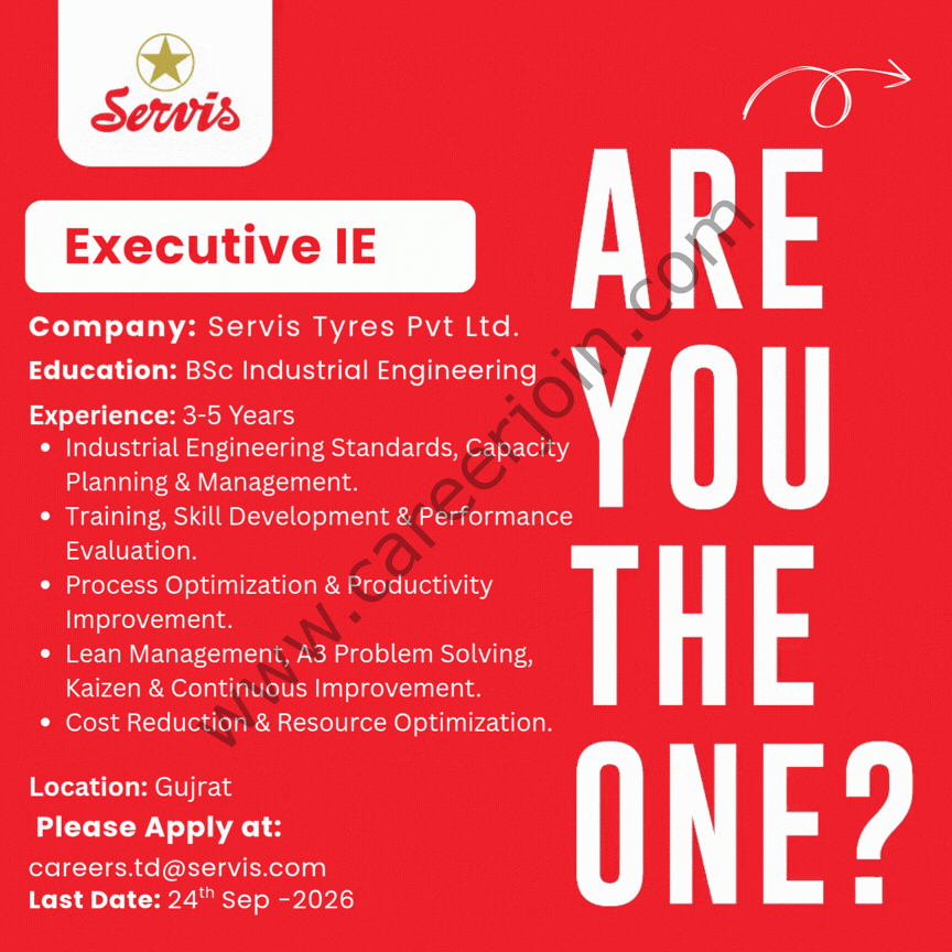 Servis Tyres Pvt Ltd Jobs Executive IE 1