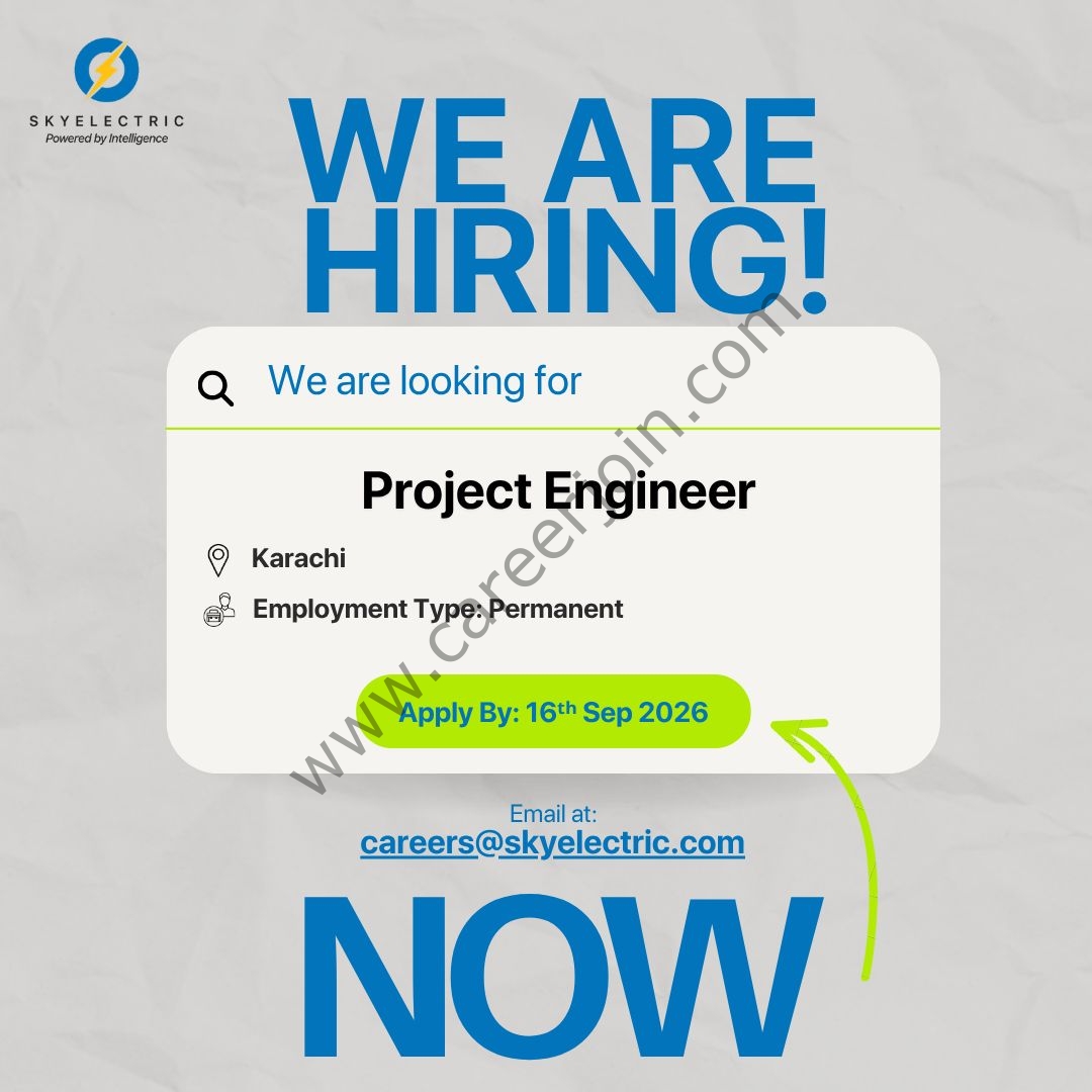 Sky Electric Pakistan Jobs Project Engineer 1