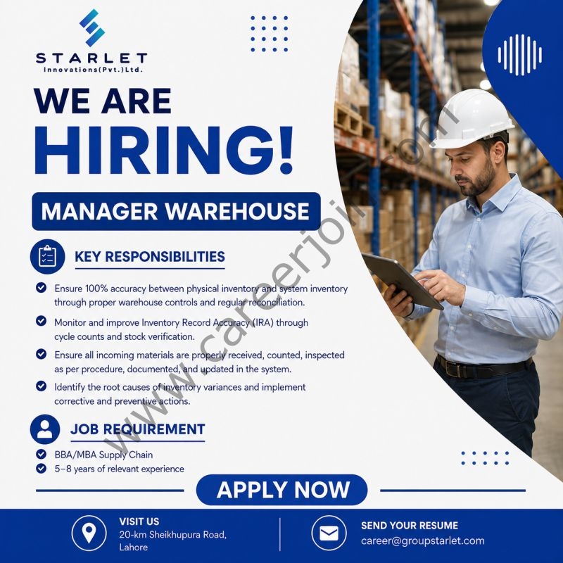 Starlet Innovations Pvt Ltd Jobs September 2026 2