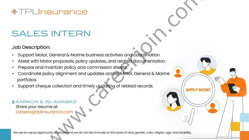 TPL Insurance Jobs Sales Intern 1