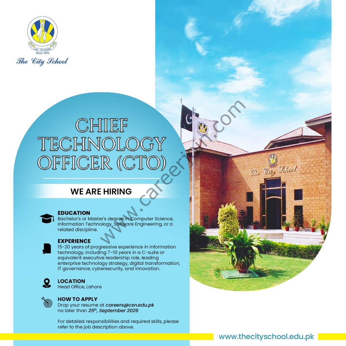 The City School Jobs 17 September 2026 03 1