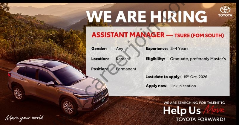 Toyota Indus Motors Co Ltd Jobs 26 Seotember 2026 01 1