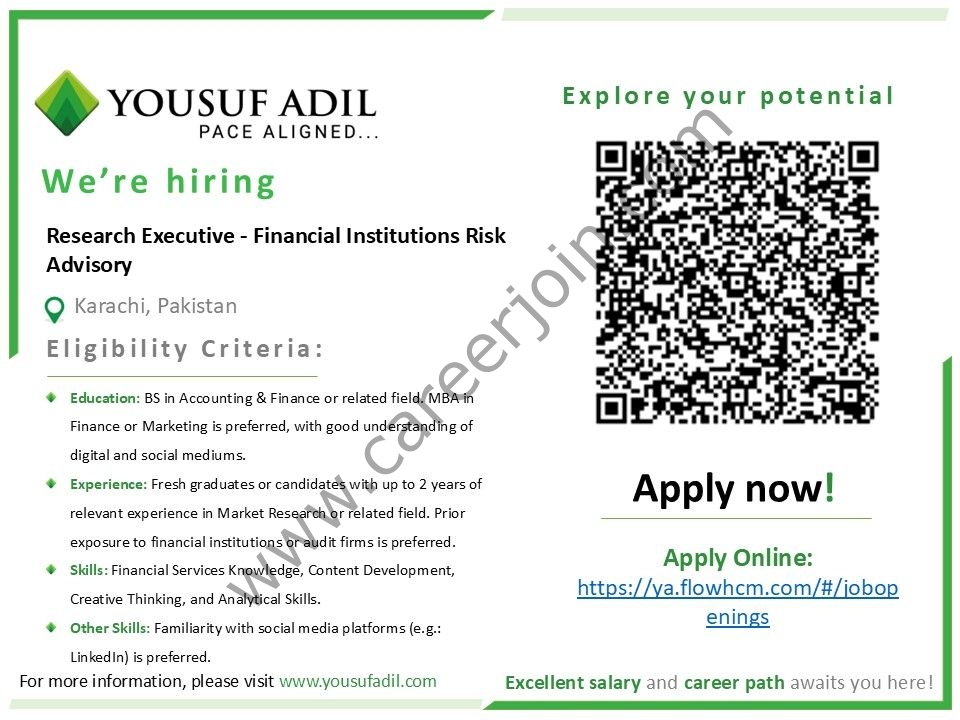 Yousuf Adil Chartered Accountants Jobs Research Executive Financial Institutions Risk Advisory 1