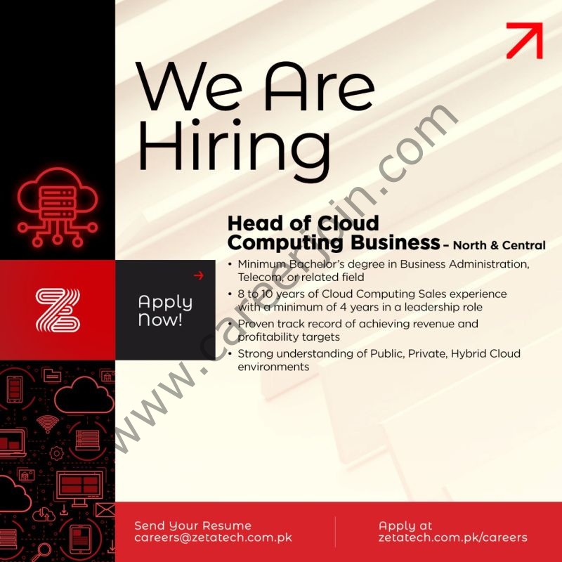 Zeta Technologies Jobs Head of Cloud Computing Business 1