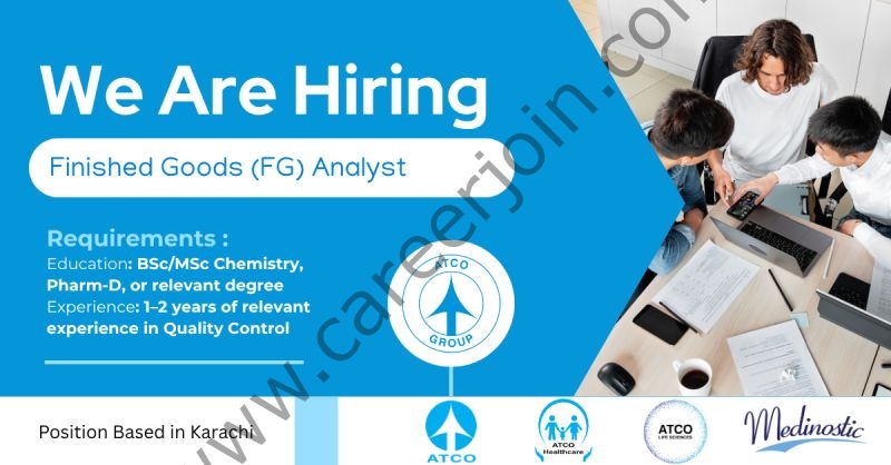 ATCO Laboratories Jobs Finished Goods Analyst 1